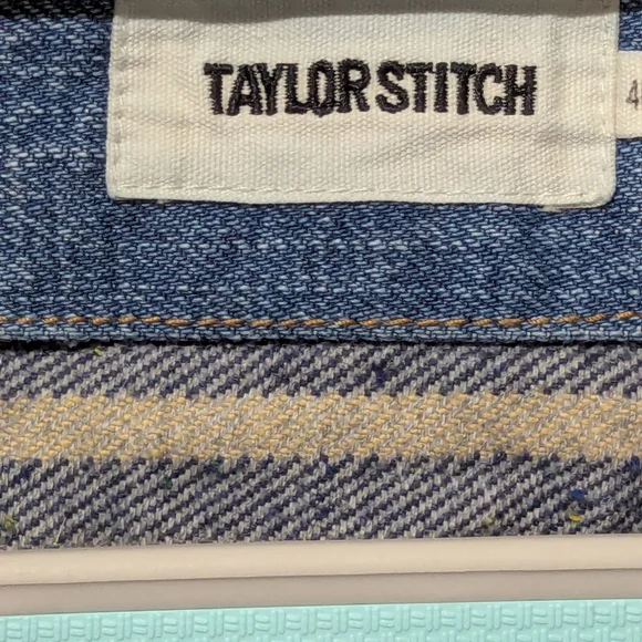 Taylor Stitch Men's Size 46 The Workhorse In Fletcher Wash Organic Selvage